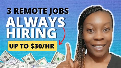 3 Remote Jobs Always Hiring Work From Home Jobs 2023 Remote Jobs