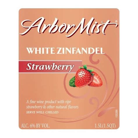 Arbor Mist Strawberry White Zinfandel Fruit Wine 15 L Instacart