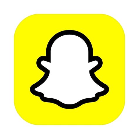 Ícono de la aplicación snapchat popular aplicación de mensajería que