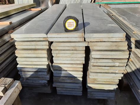 Batch Of 100ft Reclaimed Bull Nose Natural Slate Cill Sill Step Path