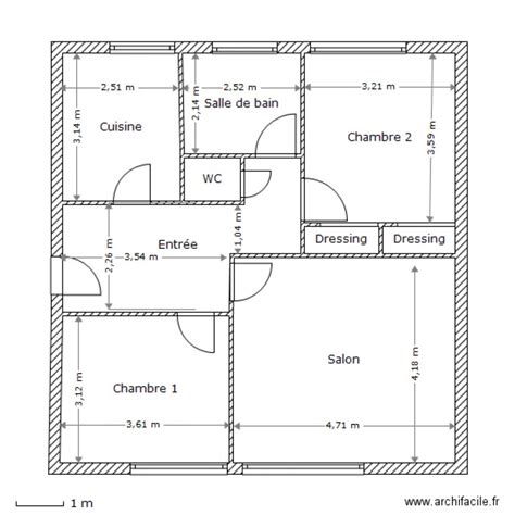 Plan Appartement 70 M² 3 Pieces Sevres Plan 9 Pièces 70 M2 Dessiné