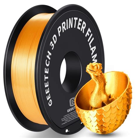 PLA Silk Gold 3D Printer Filament 1 75mm Geeetech