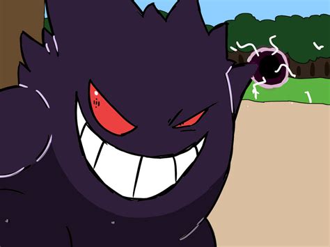 First Pokemon Battle Gengar Vs Nidorino By Raccoontamer On Deviantart