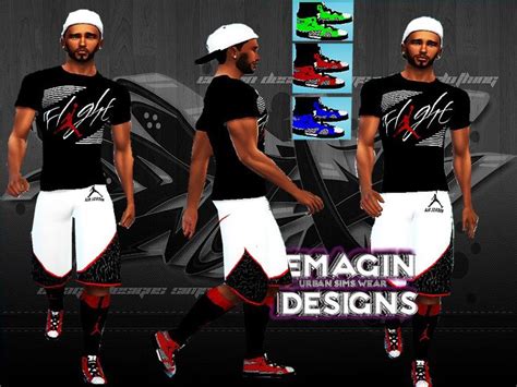 Mens 3 Color Custom Jordans The Sims 4 Catalog Sims 4 Custom