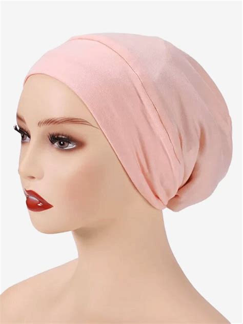 Satin Lined Hijab Undercap Pink Lemonade L Silk Lined Etsy Canada