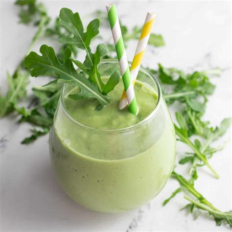 Arugula Smoothie with Banana - Keeping the Peas