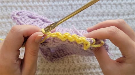 Photo Tutorial How To Crochet Zig Zag Slip Stitch Join