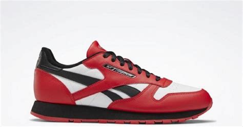 Reebok Classic Leather Red Black White Men