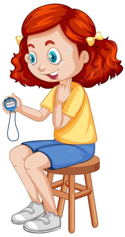 Little Girl Sitting Clip Art