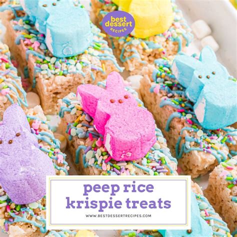 Fun Peep Rice Krispie Treats Recipe No Bake Easter Dessert Recipe