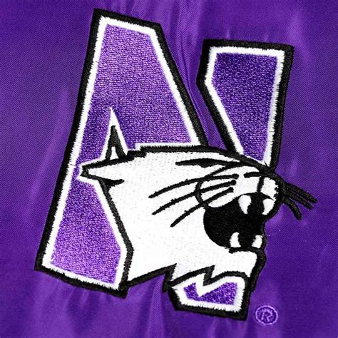 Bomber Purple Vintage Script Northwestern Wildcats Jacket