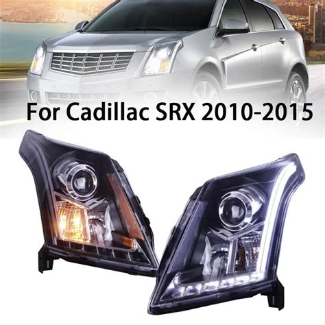 Car Headlight For Cadillac Srx Headlights 2010 2015 Srx Led Headlight Drl Lens Double Beam H7