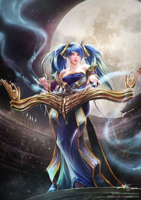 League Of Legends Sona Illustration Sanghyun Je League Of Legends