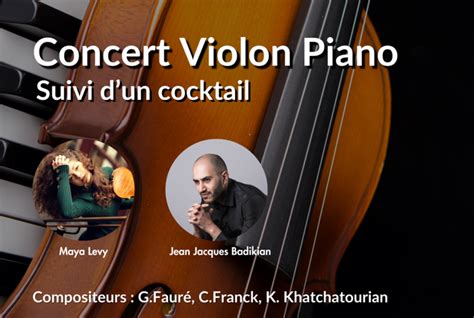 Concert Violon Et Piano Nouvelles D Arm Nie En Ligne