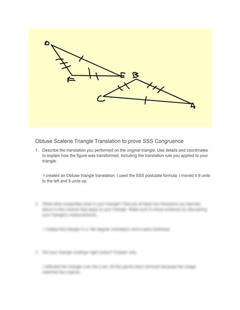 Solution Transformations And Congruence Activity Studypool