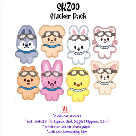 Stray Kids Skzoo Sticker Pack Fanmade Deco Journal Cute | Lazada PH