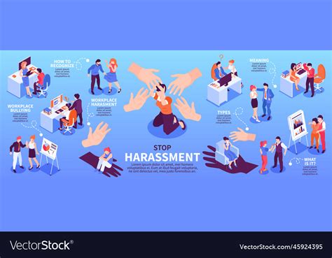 Sexual Harassment Infographics Royalty Free Vector Image