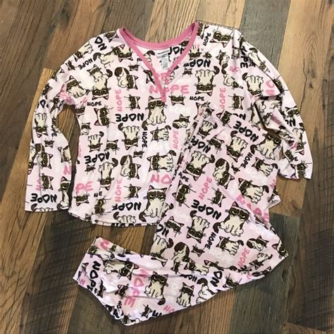 Grumpy Cat Intimates And Sleepwear Grumpy Cat Nope Print 2 Piece