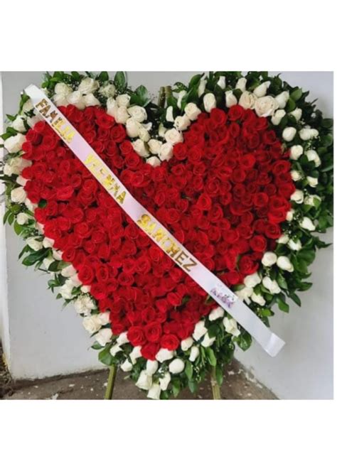 Corazon Funebre Floristeria Bellas Flores Arreglos Florales Para