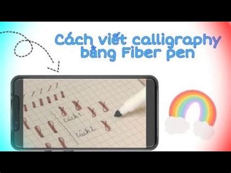 C Ch Vi T Calligraphy B Ng B T Fiber Pen Youtube