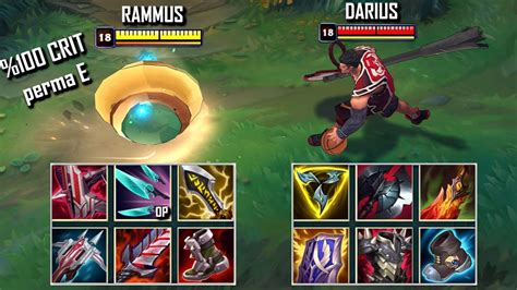 Crit Rammus With Navori Vs Darius Full Build Fights Best Moments