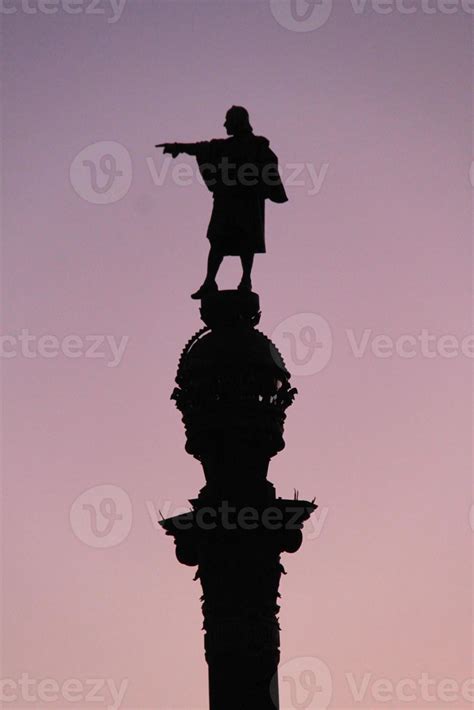 Christopher Columbus statue - Barcelona, Spain 1357746 Stock Photo at ...