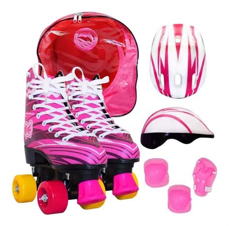 Patines Ruedas Rosa Art Sticos Protecciones T Soy Luna Cuotas Sin