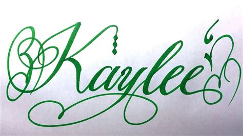 Kaylee Name Signature Calligraphy Status Moderncalligraphy Cursive