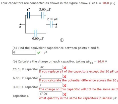 Solved Four Capacitors Are Connected As Shown In The Figure Chegg