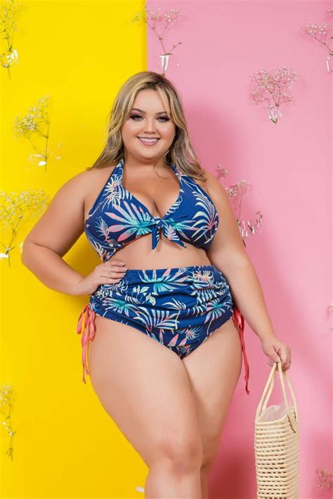 Biquini Plus Size Com Saia Lucy Pinheiro Biquinis Conjunto De