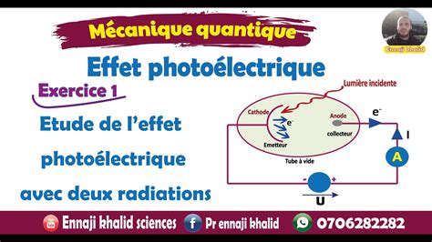 Effet photoélectrique Exercice 1 YouTube