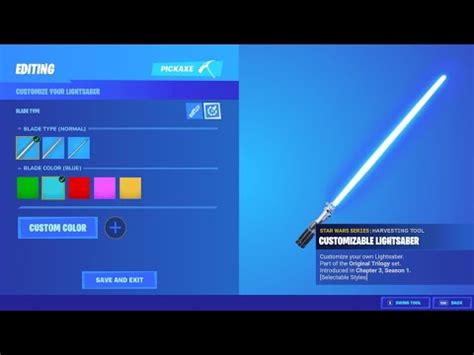 Fortnite Lightsaber Pickaxe..! - YouTube