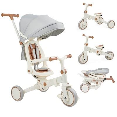 7 In 1 Baby Tricycle, Foldable Toddler Tricycle With Removable And ...