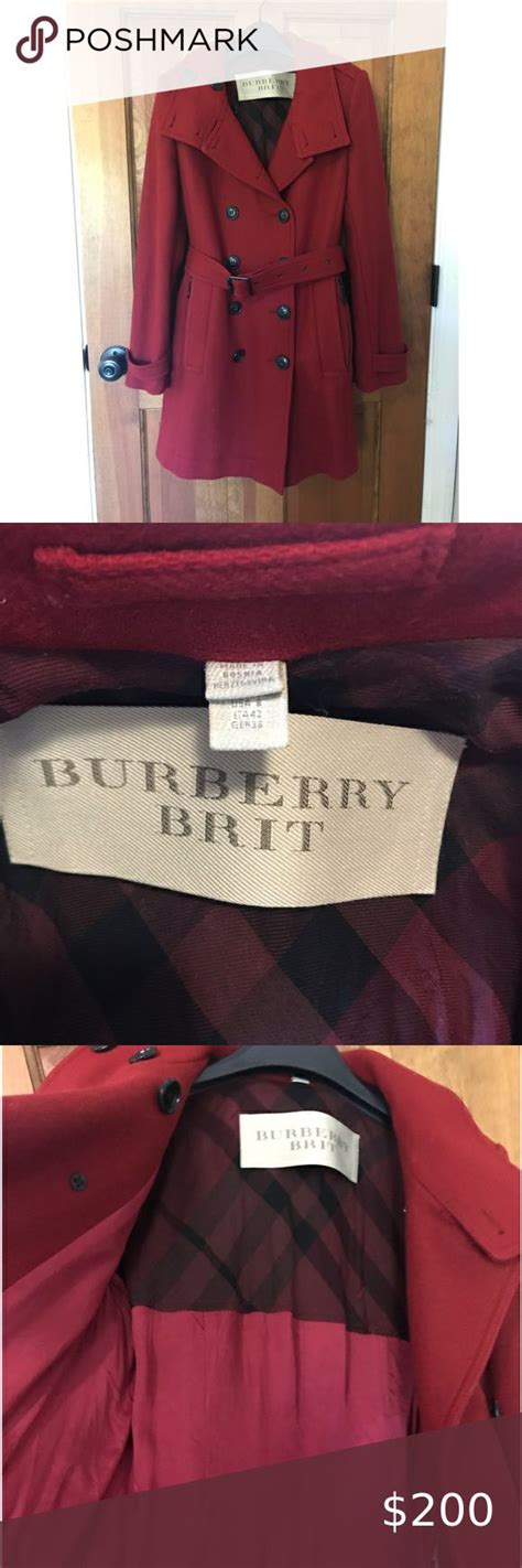 Burberry Brit Daylesmore Wool Blend Coat Burberry Brit Wool Blend Coat