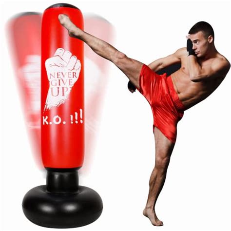 Sac De Frappe Autoportant Pour Adultes Sac De Boxe Gonflable Pour