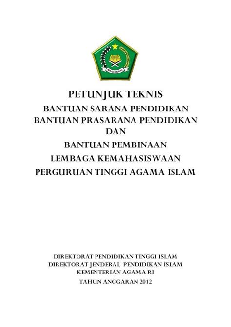 Pdf Petunjuk Teknis Petunjuk Teknis Bantuan Sarana Pendidikan Ptai