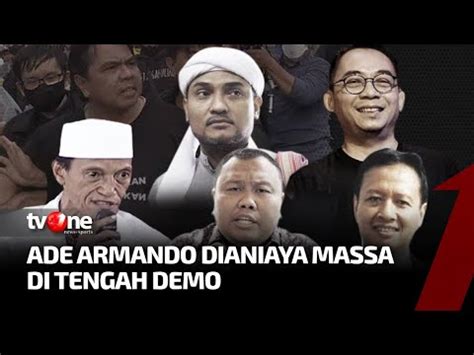 FULL Ade Armando Dianiaya Massa Di Tengah Demo Catatan Demokrasi