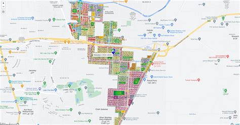 Khayaban E Amin Housing Society Lahore Latest Map