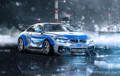 Auto Noche Bmw M Quina Lluvia Nfs Need For Speed Gts Fondo De