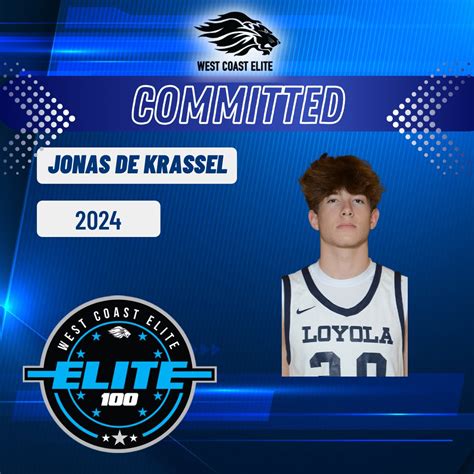 West Coast Elite Basketball On Twitter Jonas De Krassel 2024 Is