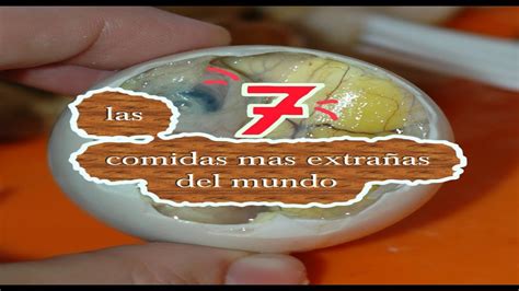 Top 7 Las Comidas Mas Extrañas Del Mundo ♝youtux Youtube