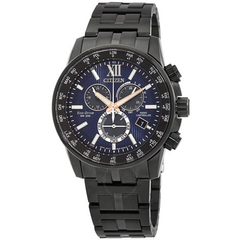 Citizen Eco Drive Perpetual Chronograph Gmt Blue Dial Men S Watch