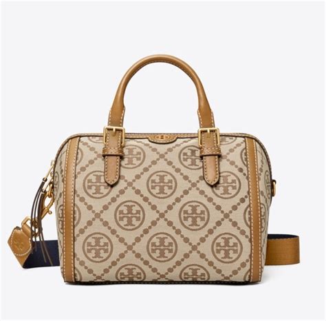 Tory Burch T Monogram Jacquard Barrel Ceci Bag Panda