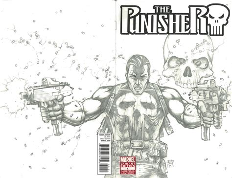 The Punisher Sketch Cover 2 By Ace Continuado On DeviantArt