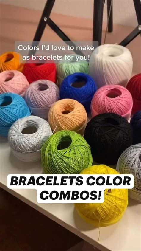 BRACELETS COLOR COMBOS! - Help me choose the next best friend bracelet colors! | Yarn ribbon and ...