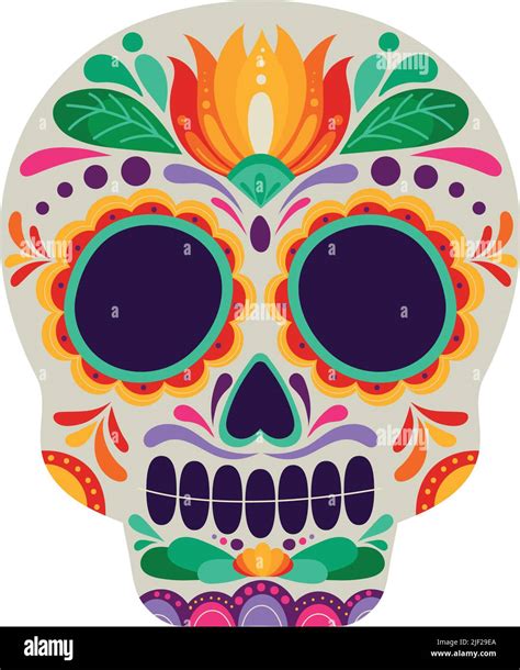 Mexican Sugar Skull Stock Vector Image And Art Alamy