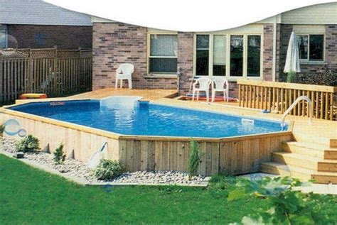 Oval Above Ground Pools With Deck : The following ideas provide quite a few unique above why not ...