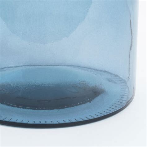 Mica Decorations Guan Glazen Fles H X Cm Blauw Leen Bakker