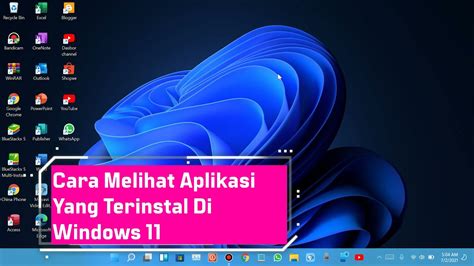 Cara Melihat Aplikasi Yang Terinstal Di Windows 11 YouTube