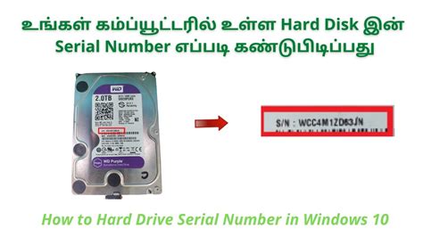 How To Find Hard Drive Serial Number Command Line Windows System Youtube